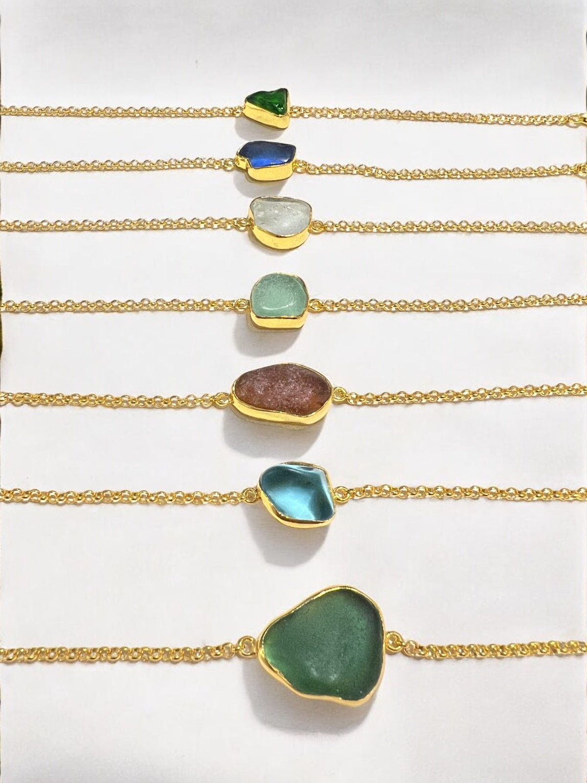 Fiumiciello single stone bracelet Gold - Idee D'Arte Positano