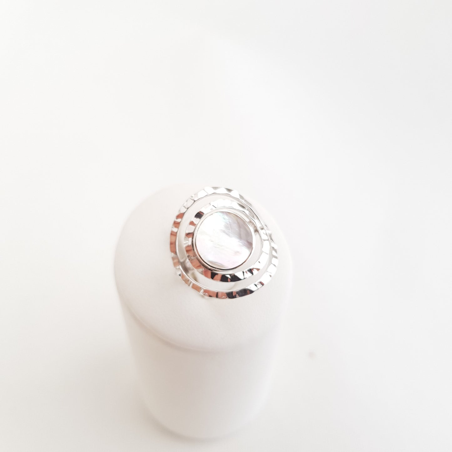 Double silver circles Rings - Idee D'Arte Positano