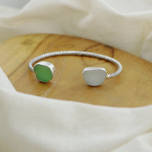 Load image into Gallery viewer, Bangle Sea Glass Bracelet
