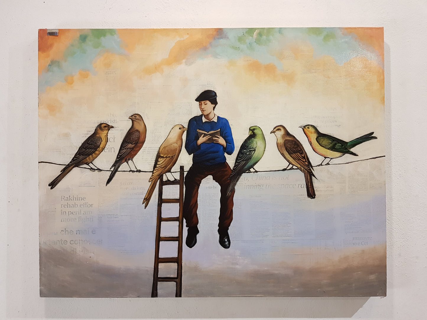 Man with Birds - Idee D'Arte Positano