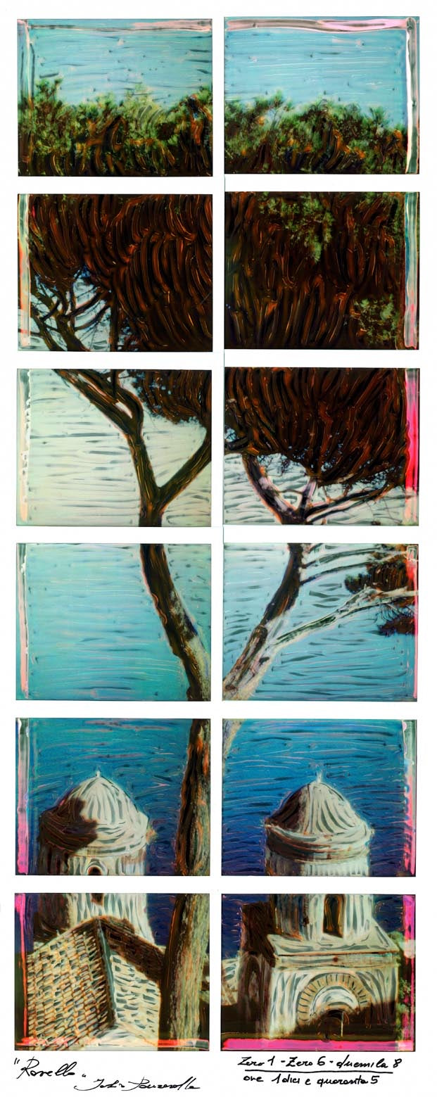 Amalfi Coast Mosaic on Polaroid - Idee D'Arte Positano