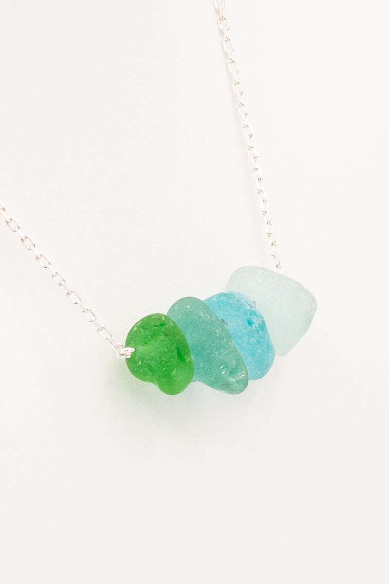 Natural Sea Glass Necklace - Idee D'Arte Positano
