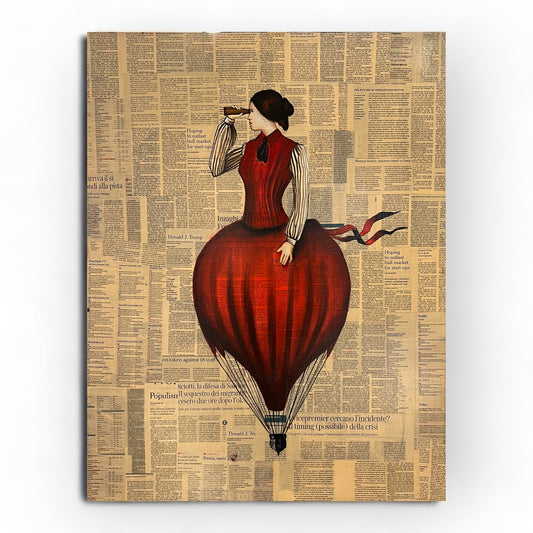 Lady Hot Air Ballon - Idee D'Arte Positano