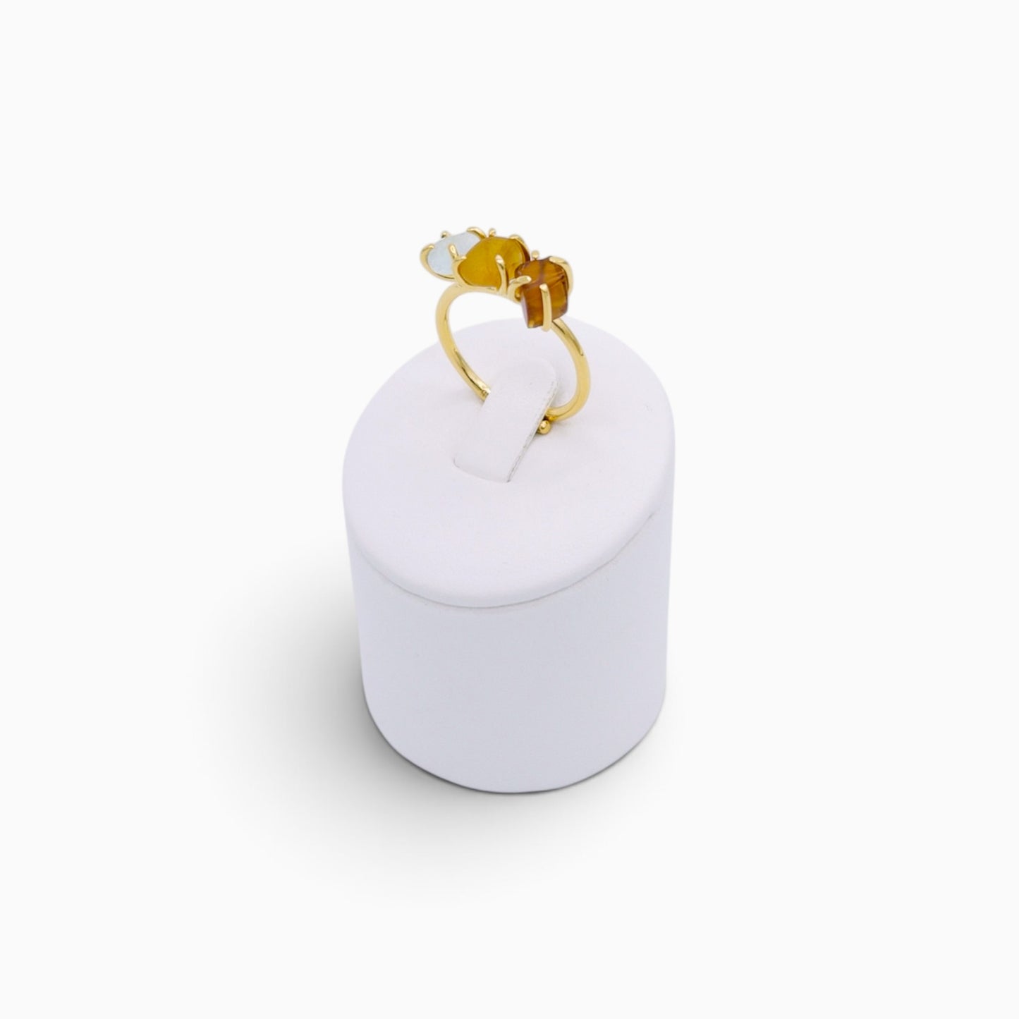 Three Gems ring Gold