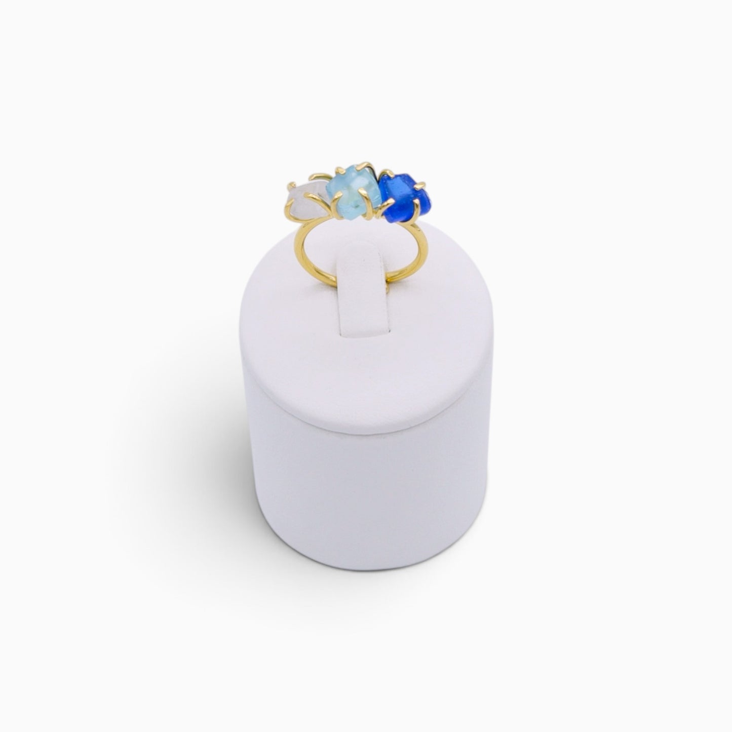 Three Gems ring Gold