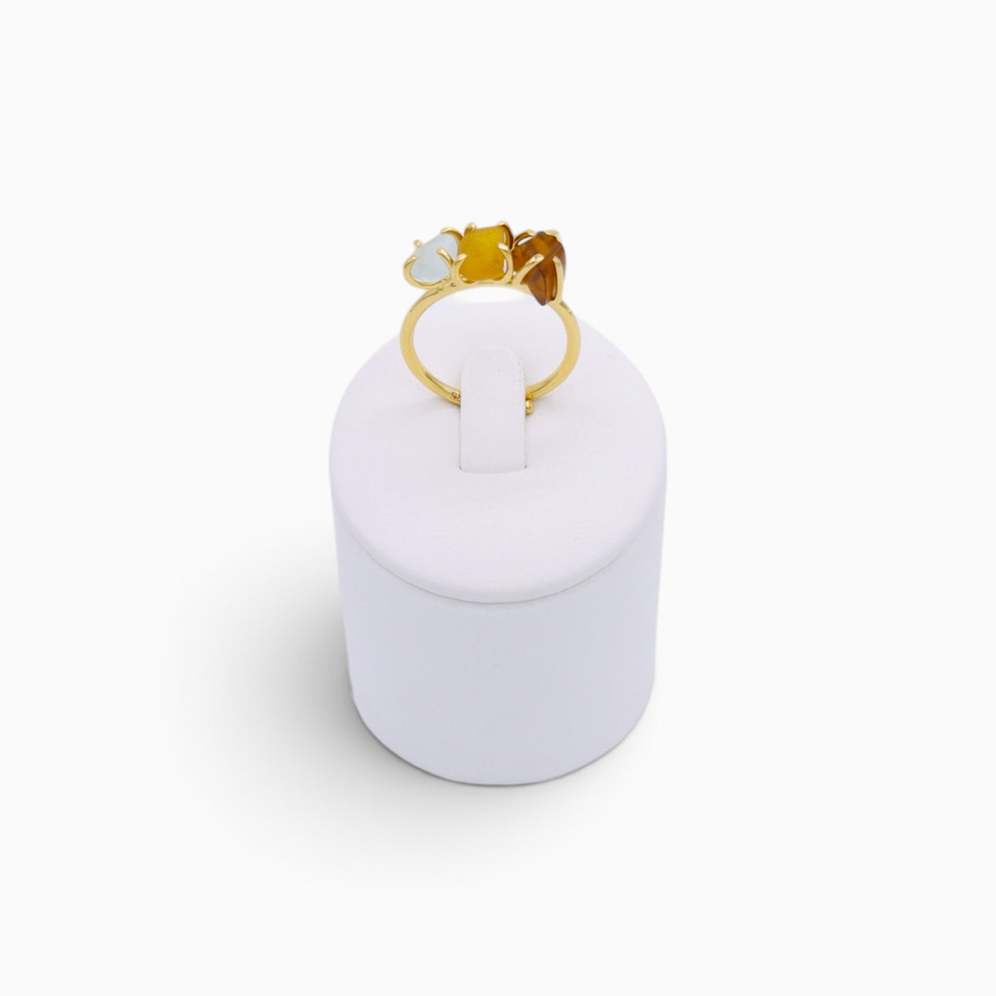 Three Gems ring Gold