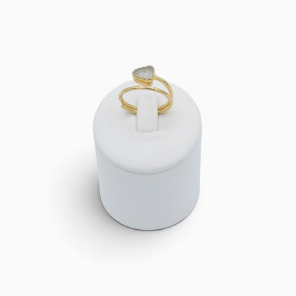 Arienzo Sea Glass Ring Gold