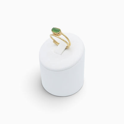 Arienzo Sea Glass Ring Gold