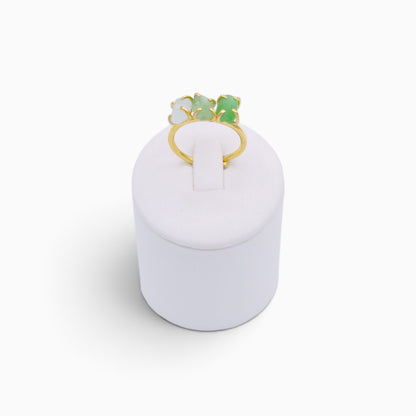 Three Gems ring Gold