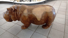 Load image into Gallery viewer, Wooden Hippopotamus
