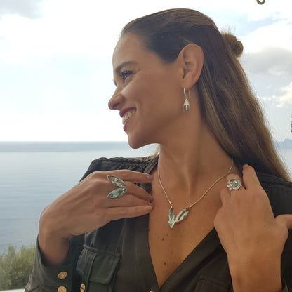 Blue Obsidian Necklace - Idee D'Arte Positano