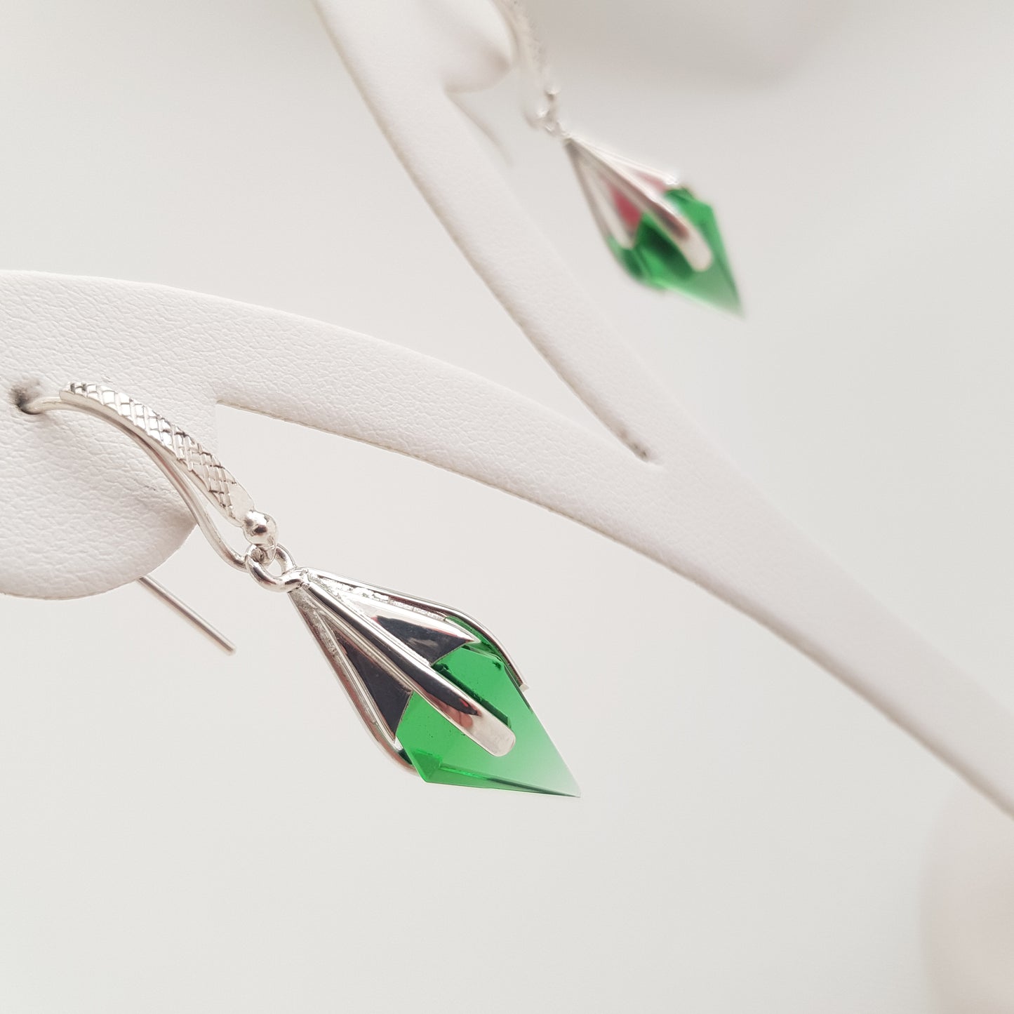 Prisma Earrings Obsidian - Idee D'Arte Positano