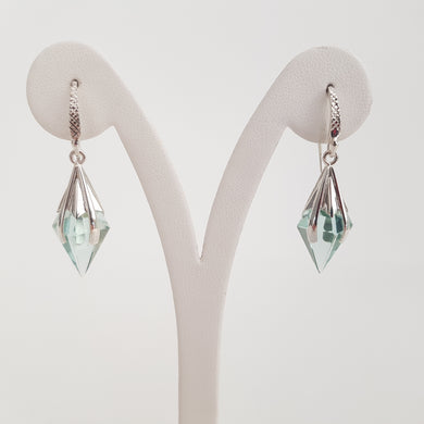 Prisma Earrings Obsidian - Idee D'Arte Positano