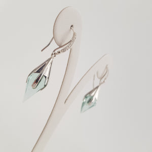 Prisma Earrings Obsidian - Idee D'Arte Positano
