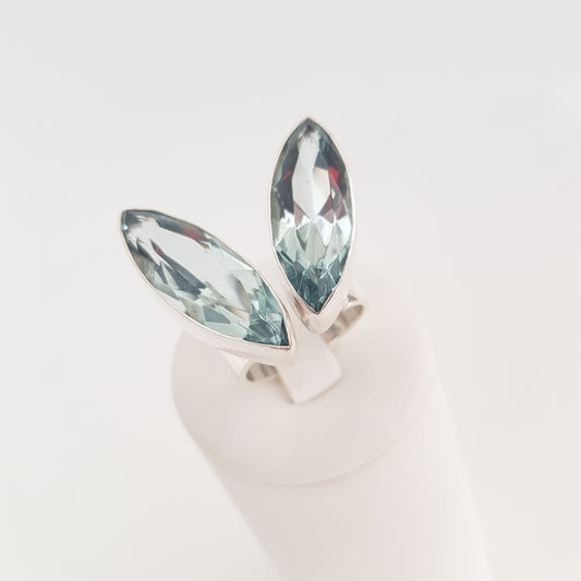Blue Obsidian Ring - Idee D'Arte Positano