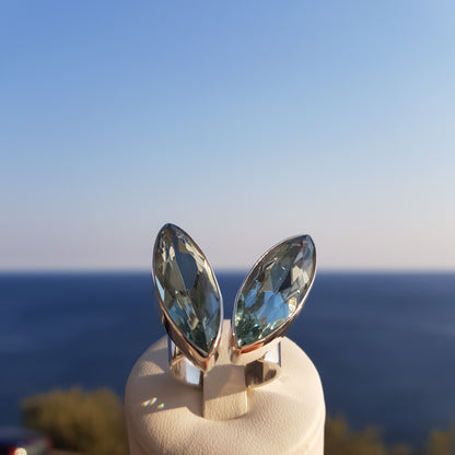 Blue Obsidian Ring - Idee D'Arte Positano