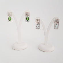 Carica l&#39;immagine nel visualizzatore di Gallery, Green Obsidian Earrings - Idee D&#39;Arte Positano
