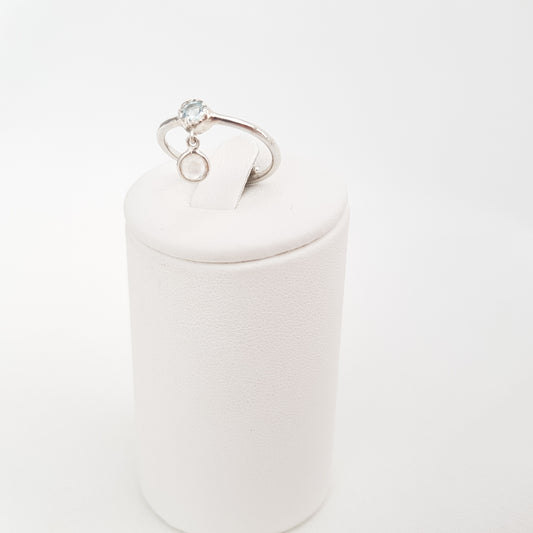 Blue Topaz Ring - Idee D'Arte Positano