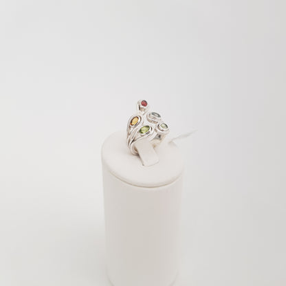Multi Stones Ring - Idee D'Arte Positano