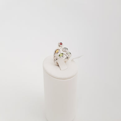 Multi Stones Ring - Idee D'Arte Positano