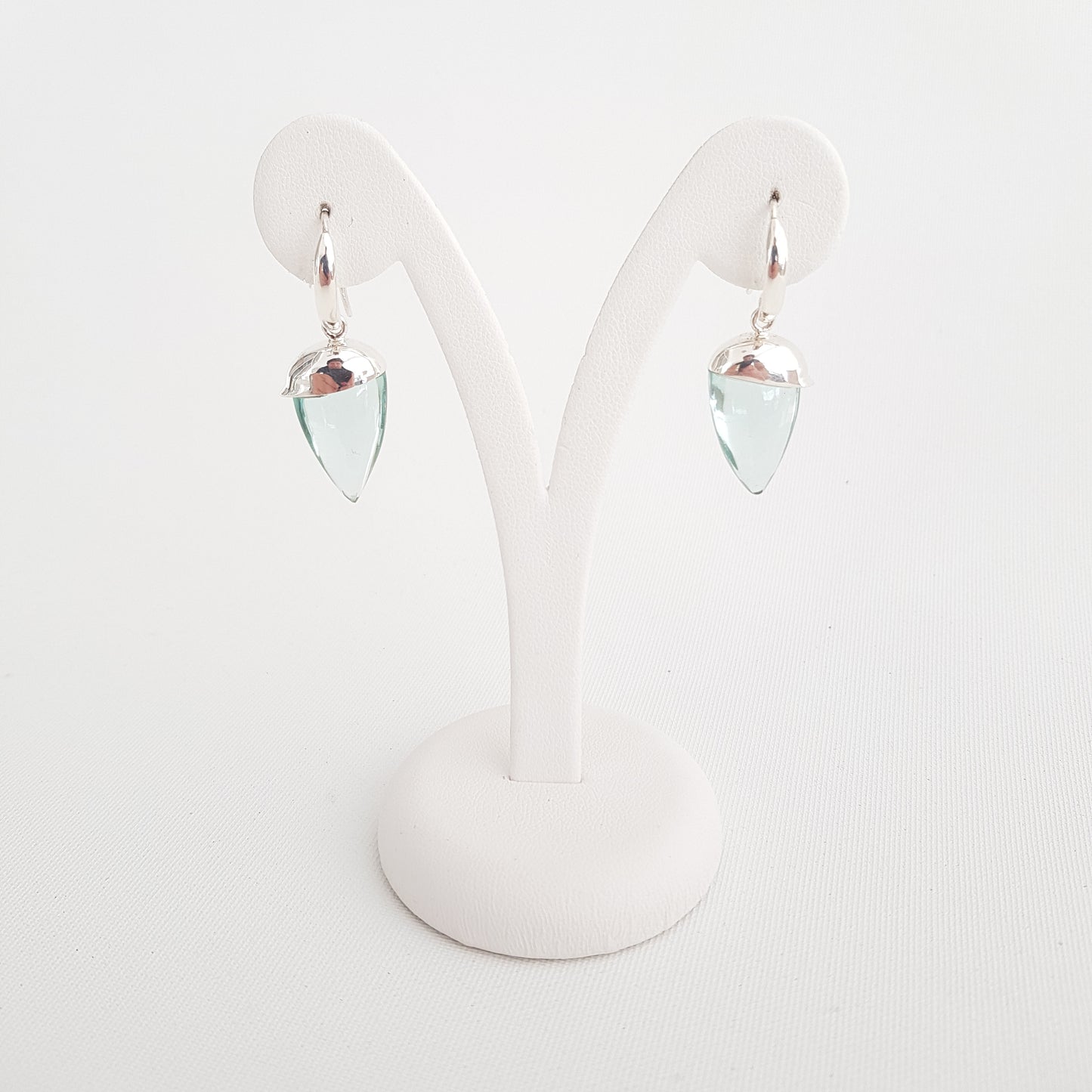 Drop Upside Down Earrings Obsidian - Idee D'Arte Positano