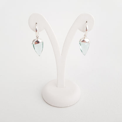 Drop Upside Down Earrings Obsidian - Idee D'Arte Positano