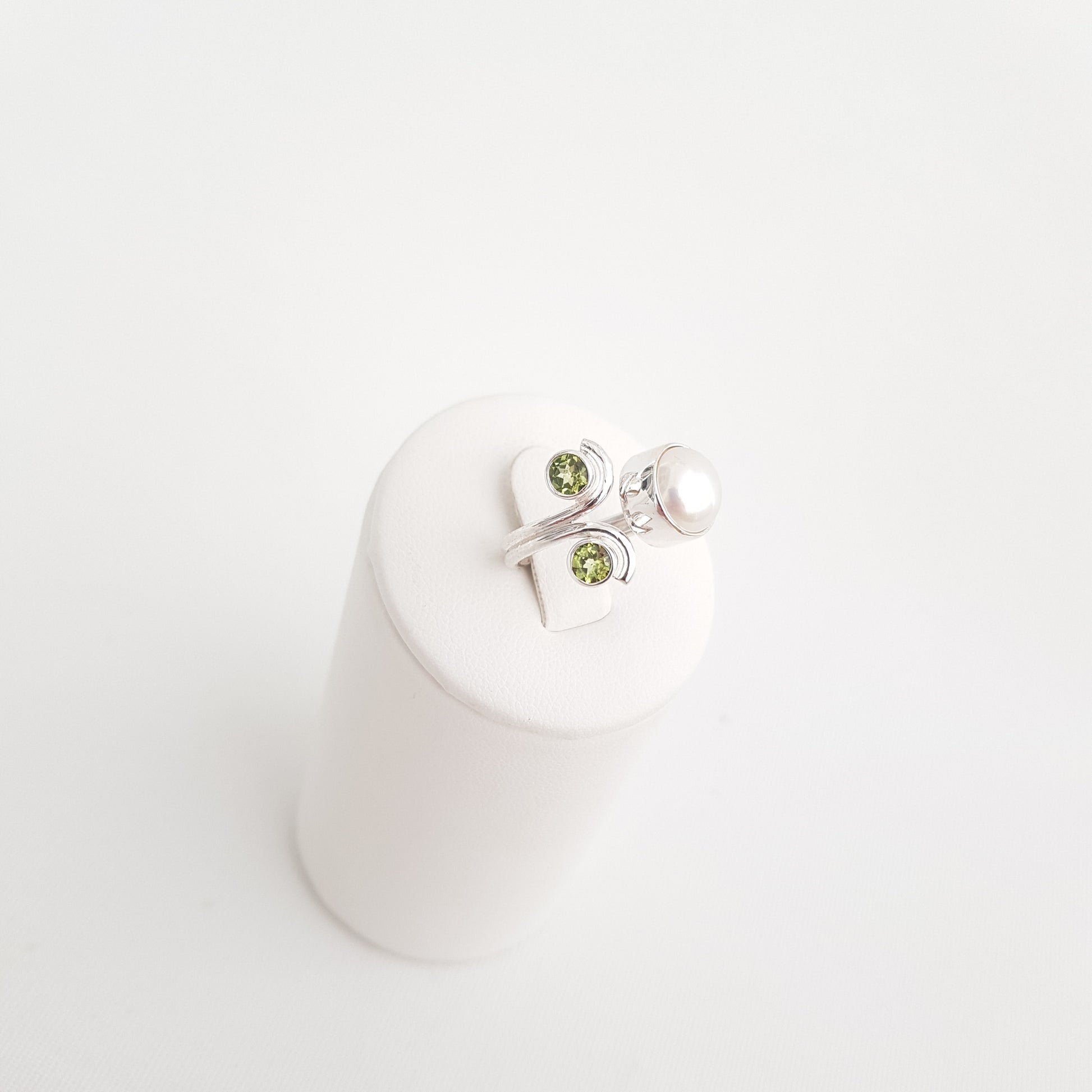 Dubble Gem & Pearl Ring - Idee D'Arte Positano