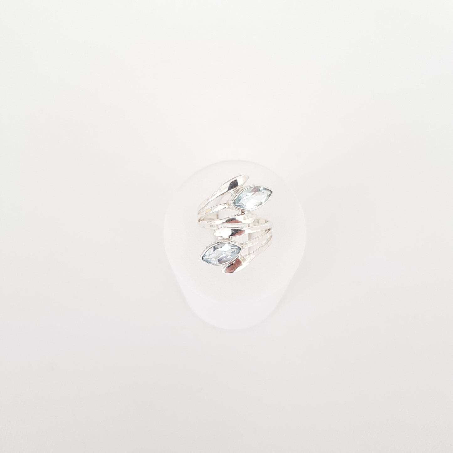 Dubble Maquise Ring Blue Topaz - Idee D'Arte Positano