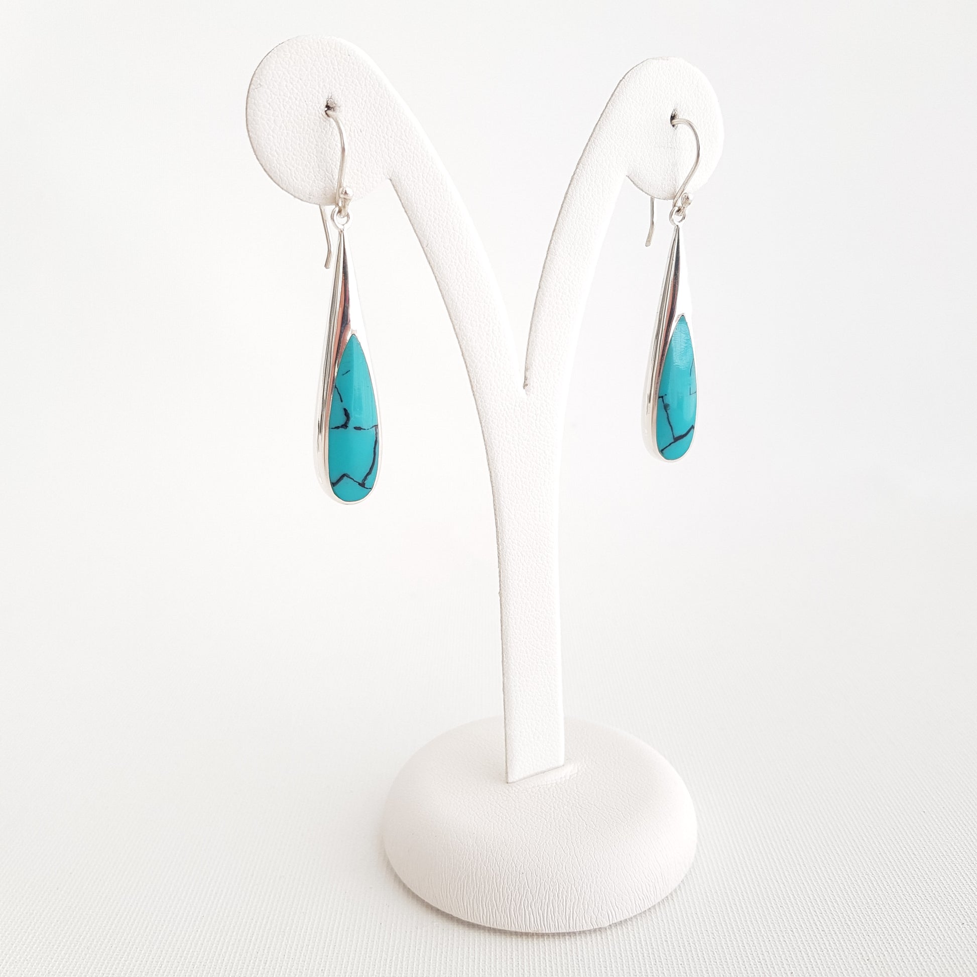 Thin Drop Earrings - Idee D'Arte Positano