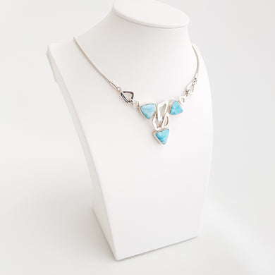 Pubbles Nacklace Larimar - Idee D'Arte Positano