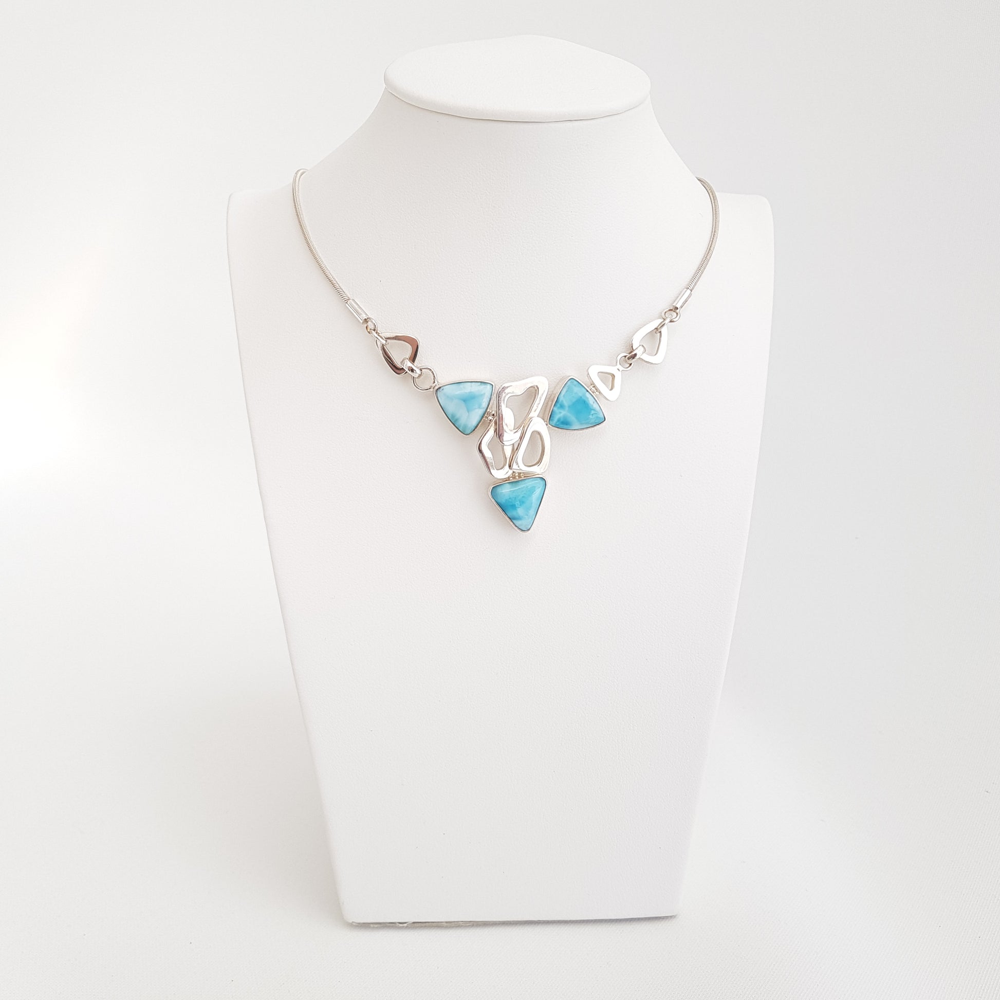 Pubbles Nacklace Larimar - Idee D'Arte Positano