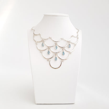 Flounces Topaz Necklace - Idee D'Arte Positano