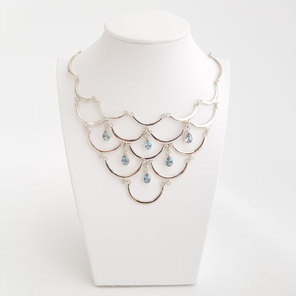 Flounces Topaz Necklace - Idee D'Arte Positano