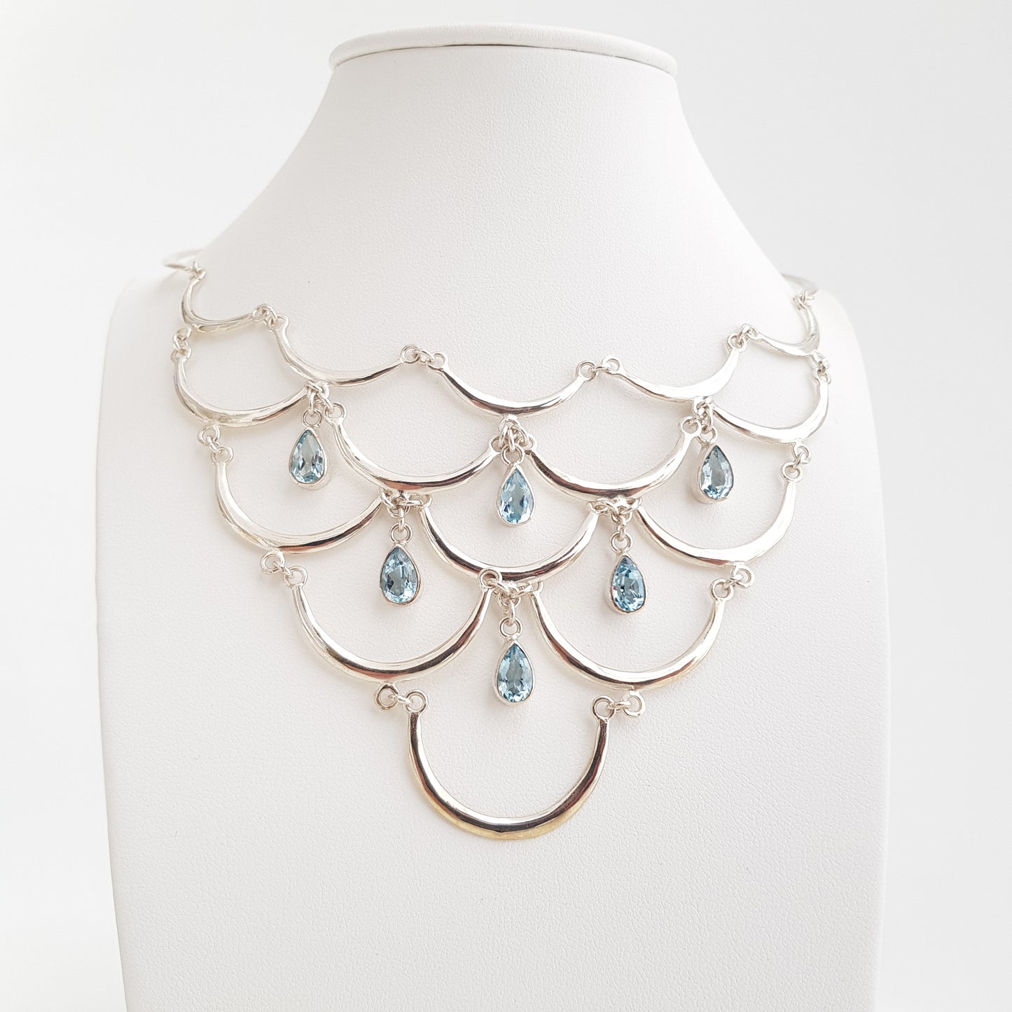 Flounces Topaz Necklace - Idee D'Arte Positano
