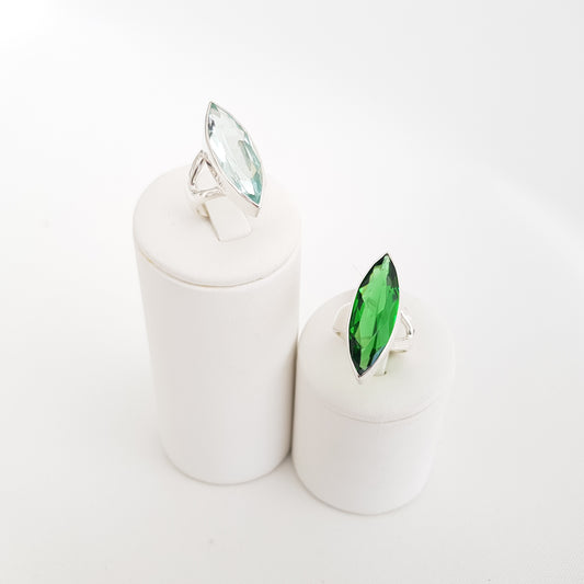 Marquise Ring Obsidian - Idee D'Arte Positano