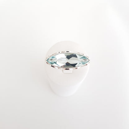Curly Marquise Ring Bue Obsidian - Idee D'Arte Positano