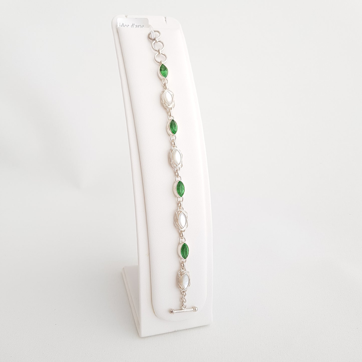 MultiEyes Bracelet Obsidian/Mother of Pearls - Idee D'Arte Positano