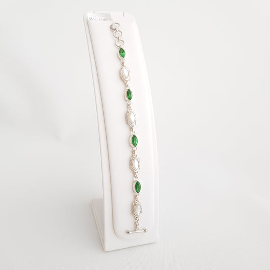 MultiEyes Bracelet Obsidian/Mother of Pearls - Idee D'Arte Positano