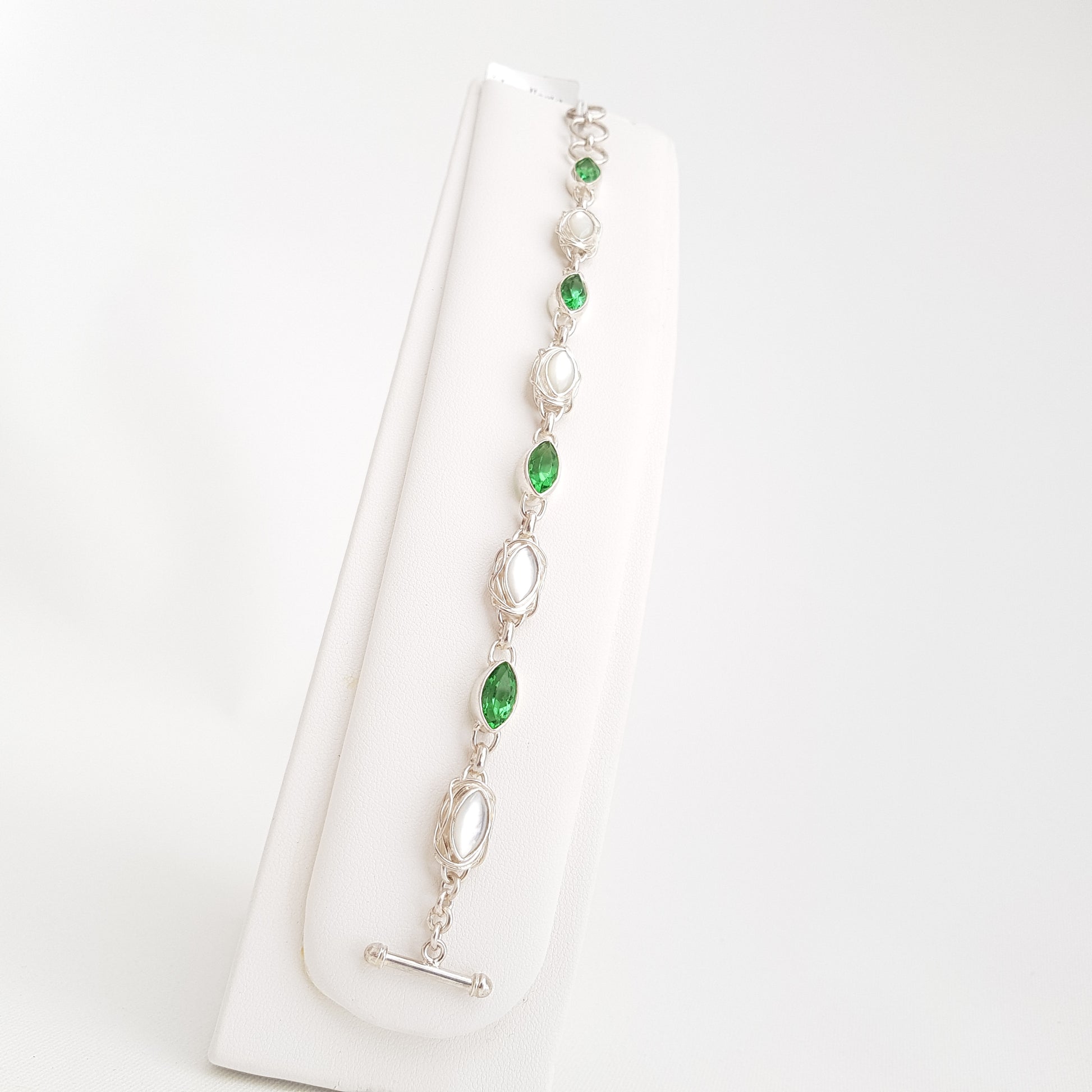 MultiEyes Bracelet Obsidian/Mother of Pearls - Idee D'Arte Positano