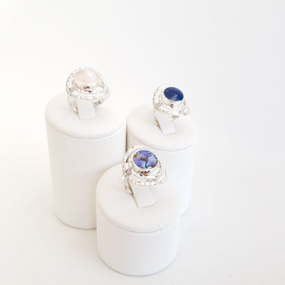 Double silver circles Rings - Idee D'Arte Positano