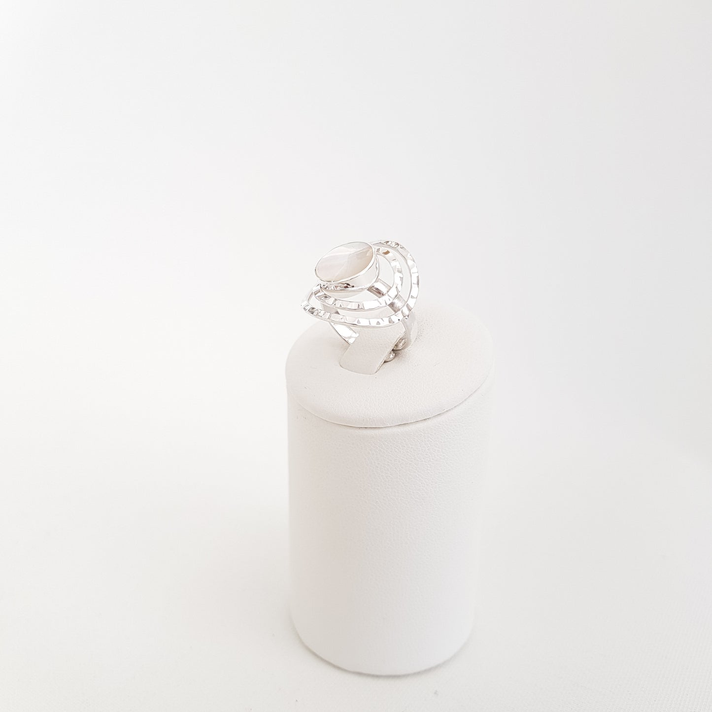 Double silver circles Rings - Idee D'Arte Positano