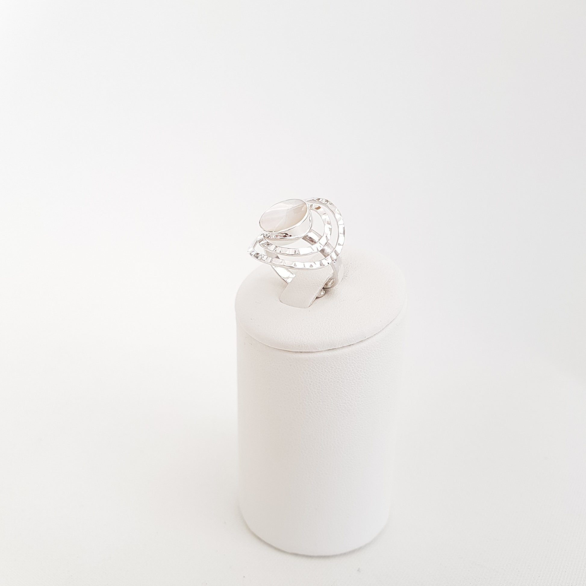 Double silver circles Rings - Idee D'Arte Positano