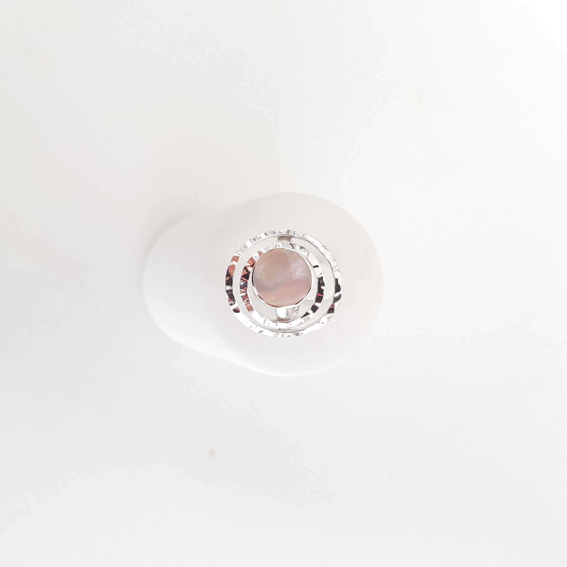 Double silver circles Rings - Idee D'Arte Positano