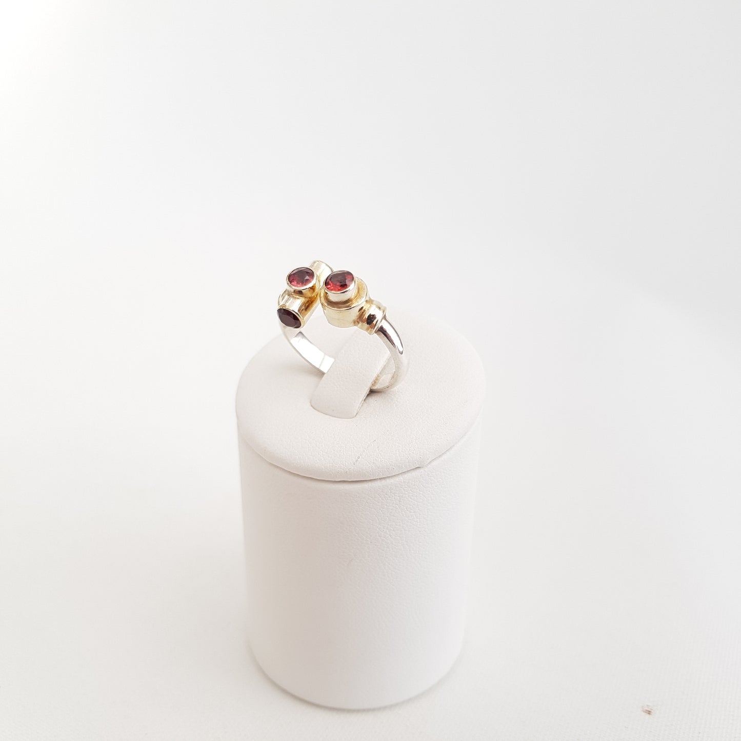 Double Garnet Ring - Idee D'Arte Positano