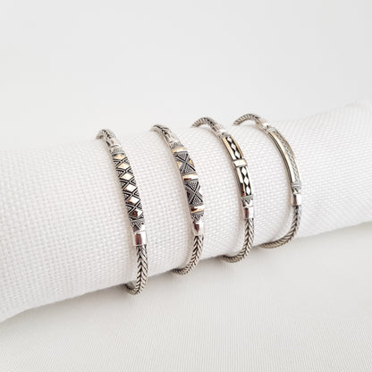 Silver and Gold Bracelet - Idee D'Arte Positano