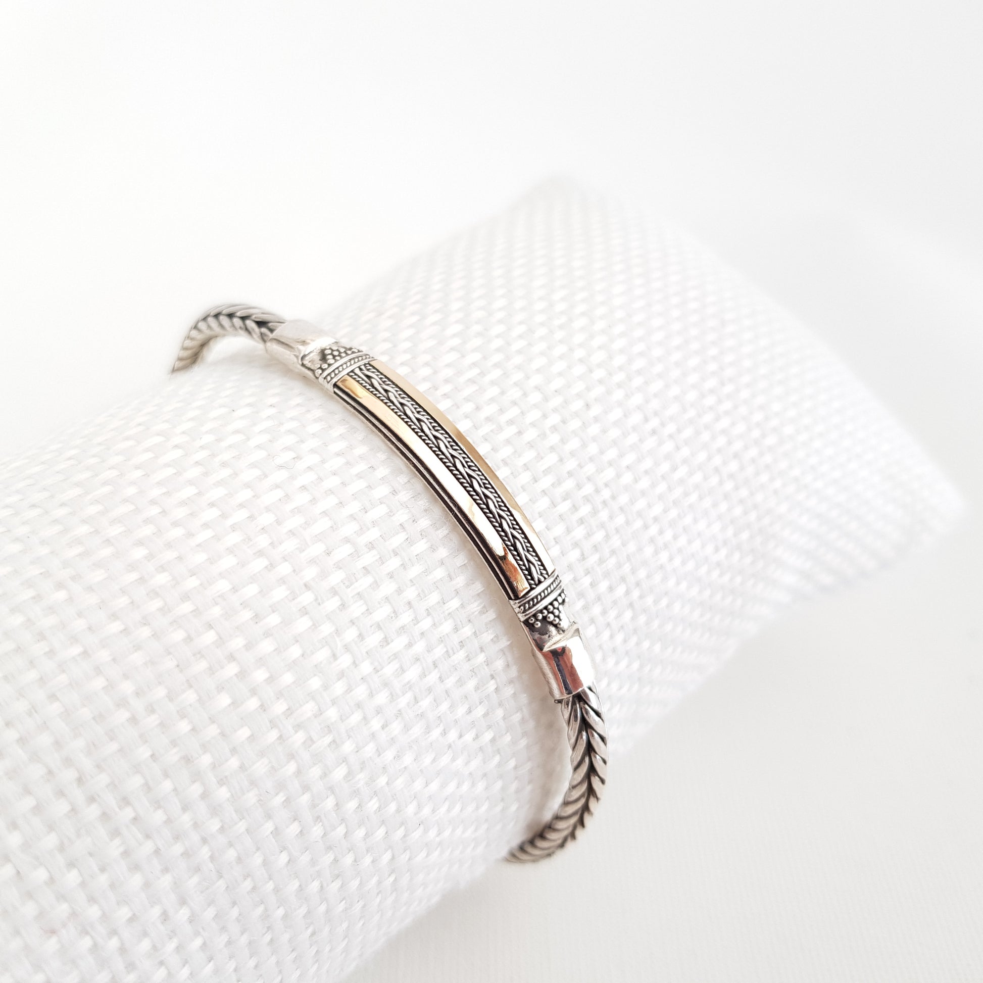 Silver and Gold Bracelet - Idee D'Arte Positano
