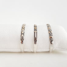 Load image into Gallery viewer, Silver and Gold Flexible Bracelet - Idee D&#39;Arte Positano
