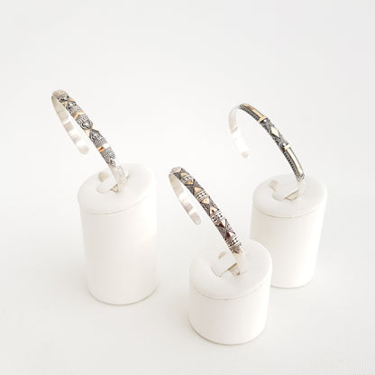 Silver and Gold Flexible Bracelet - Idee D'Arte Positano