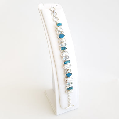 Blue Apatite Chic Bracelet - Idee D'Arte Positano