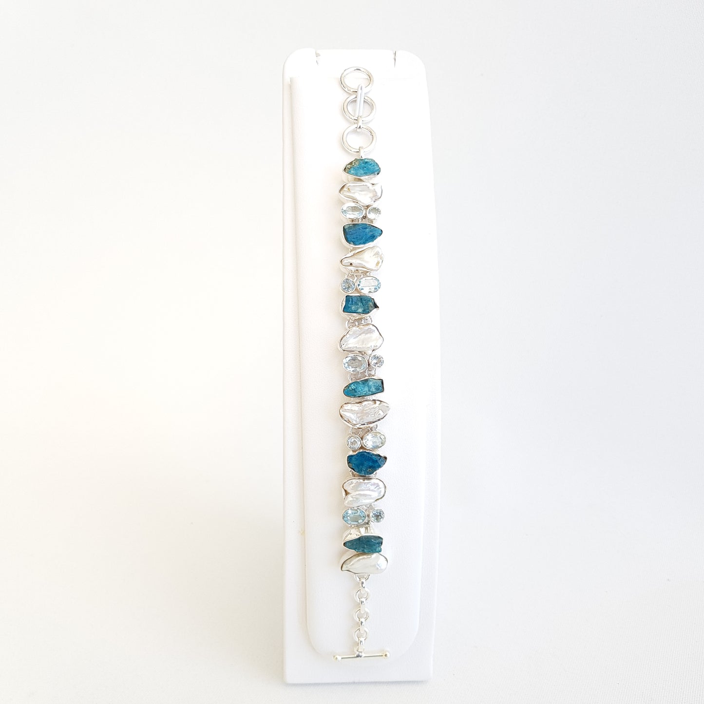 Blue Apatite Chic Bracelet - Idee D'Arte Positano